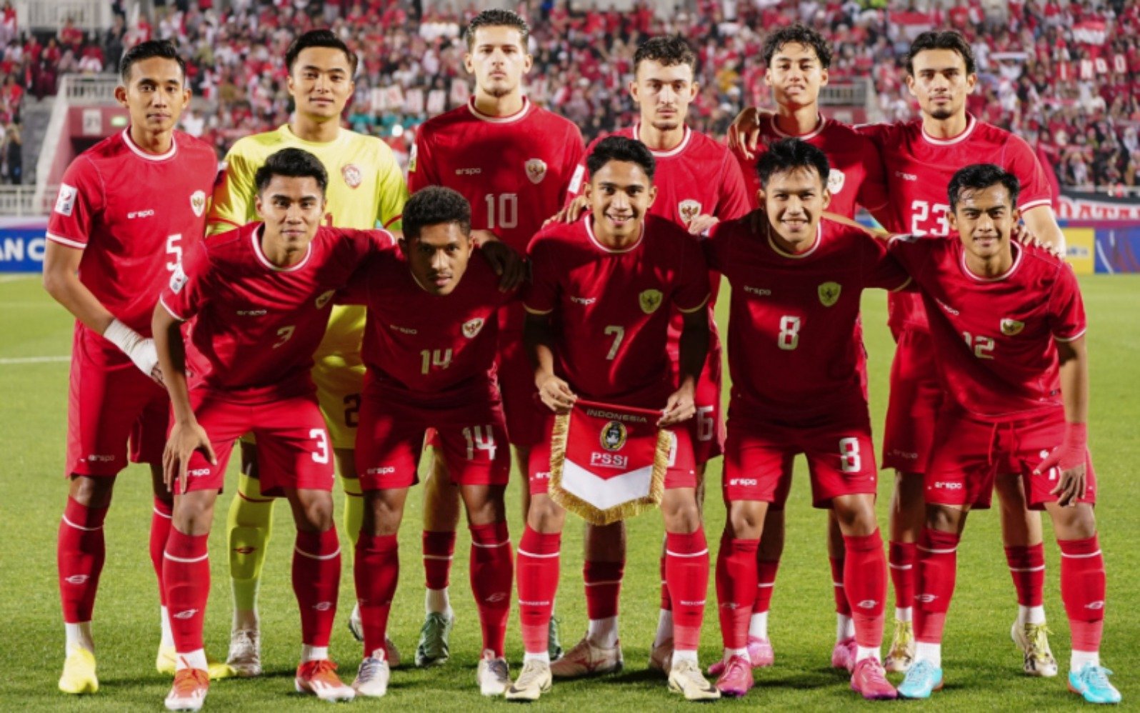 Skuad Timnas Sepakbola Indonesia di Piala Asia U-23 (Sumber foto: PSSI)