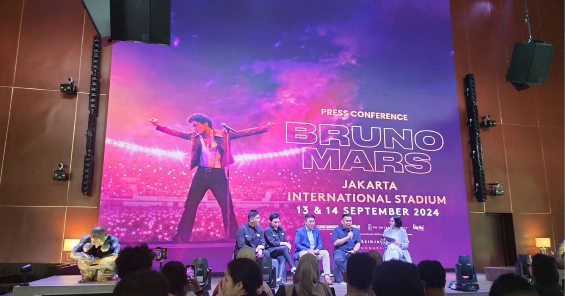 Konferensi Pers Konser Bruno Mars di Jakarta (Sumber Foto: Hypeabis.id/Kintan Nabila)