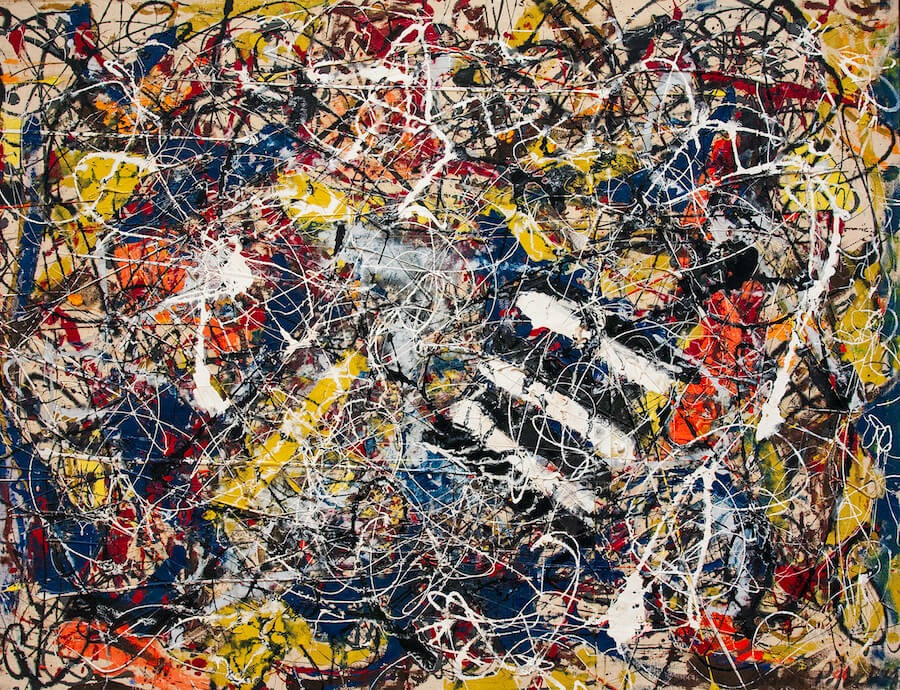 Lukisan Number 17A karya Jackson Pollock (Sumber gambar: Jackson-Pollock.org)