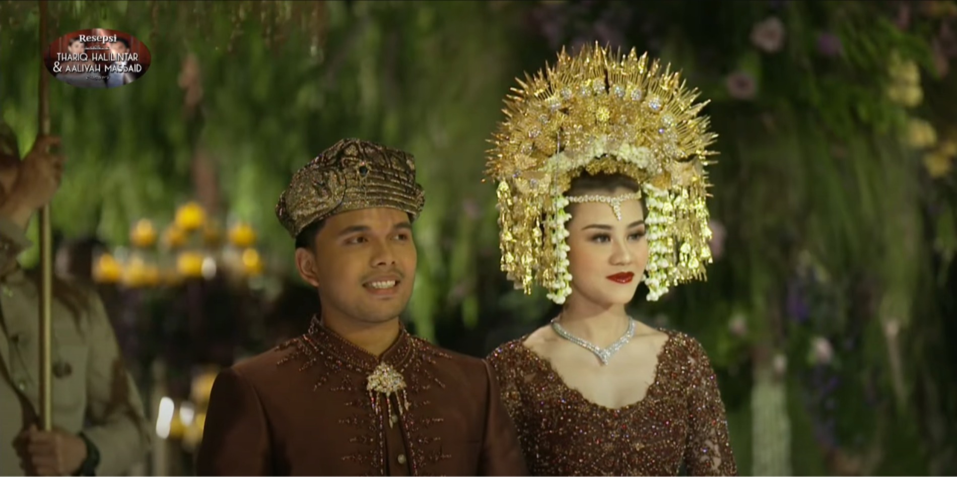 Resepsi Thariq Halilintar dan Aaliyah Massaid (Sumber gambar: YouTube Thariq Halilintar berjudul EXCLUSIVE! AKAD NIKAH THARIQ HALILINTAR & AALIYAH MASSAID)