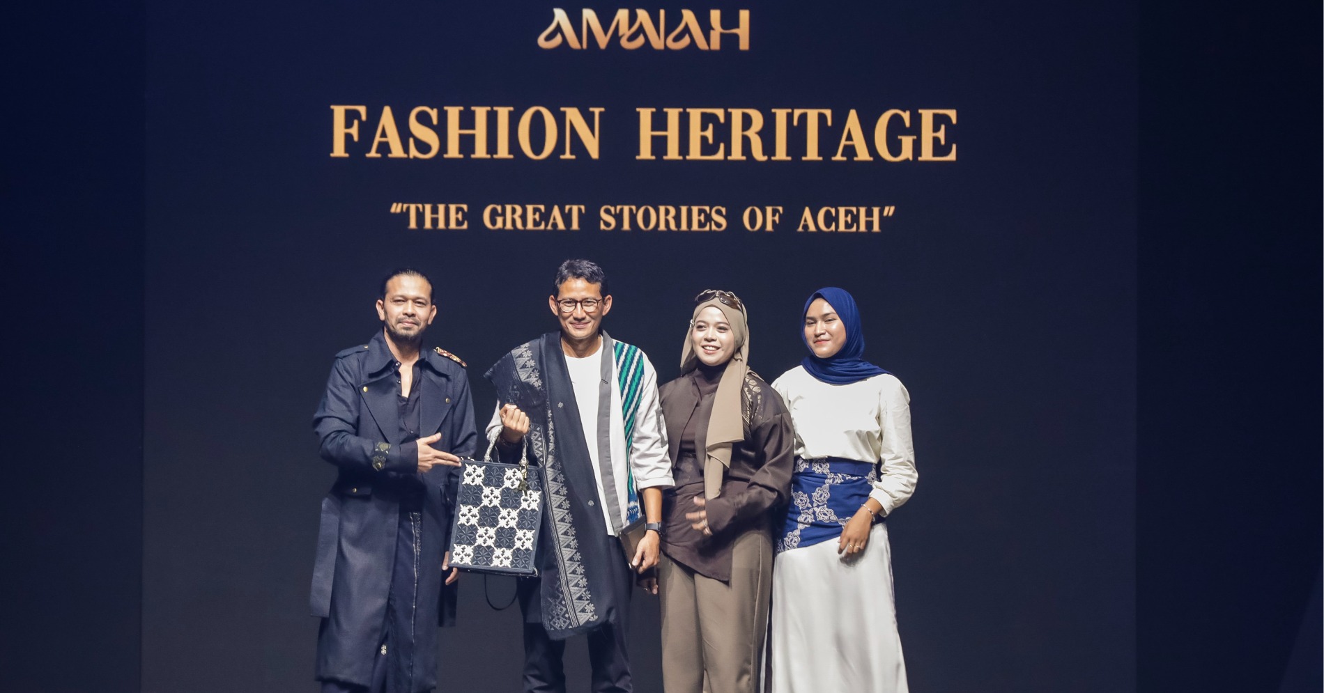 Sandiaga Uno di AMANAH Fashion Heritage (