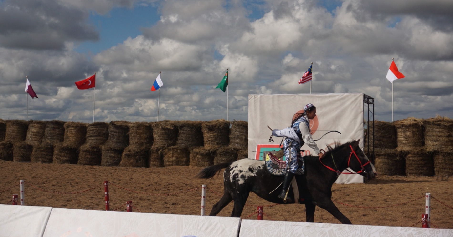 Olahraga Horseback Archery di World Nomad Games 2024 di Astana, Kazakhstan (Sumber gambar JIBIStefanus Arief Setiaji) 