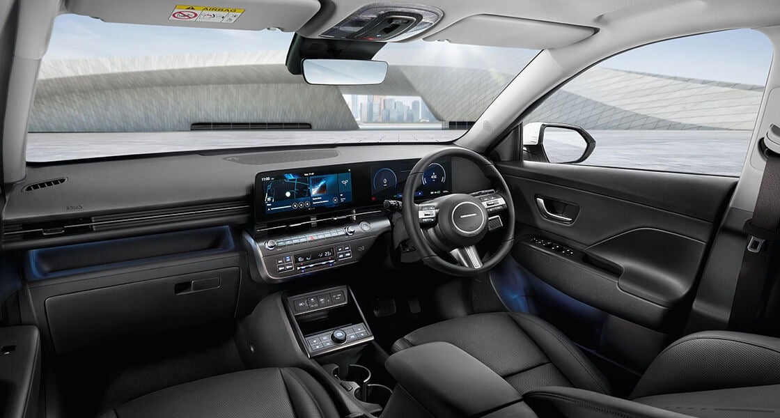 Interior All-New Kona Electric. (Sumber foto: Hyundai)