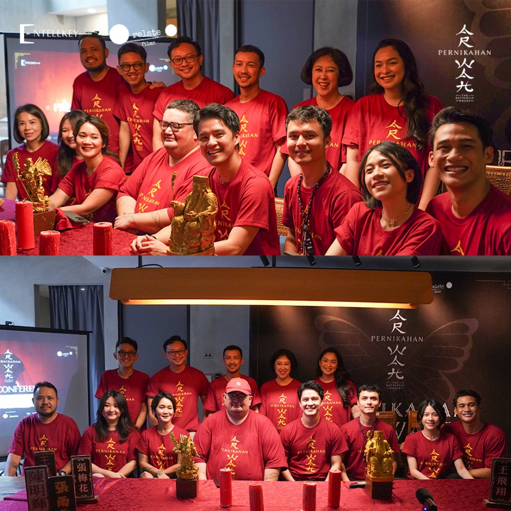 Tim Produksi dan Jajaran Pemeran Film Pernikahan Arwah (Sumber Foto: 