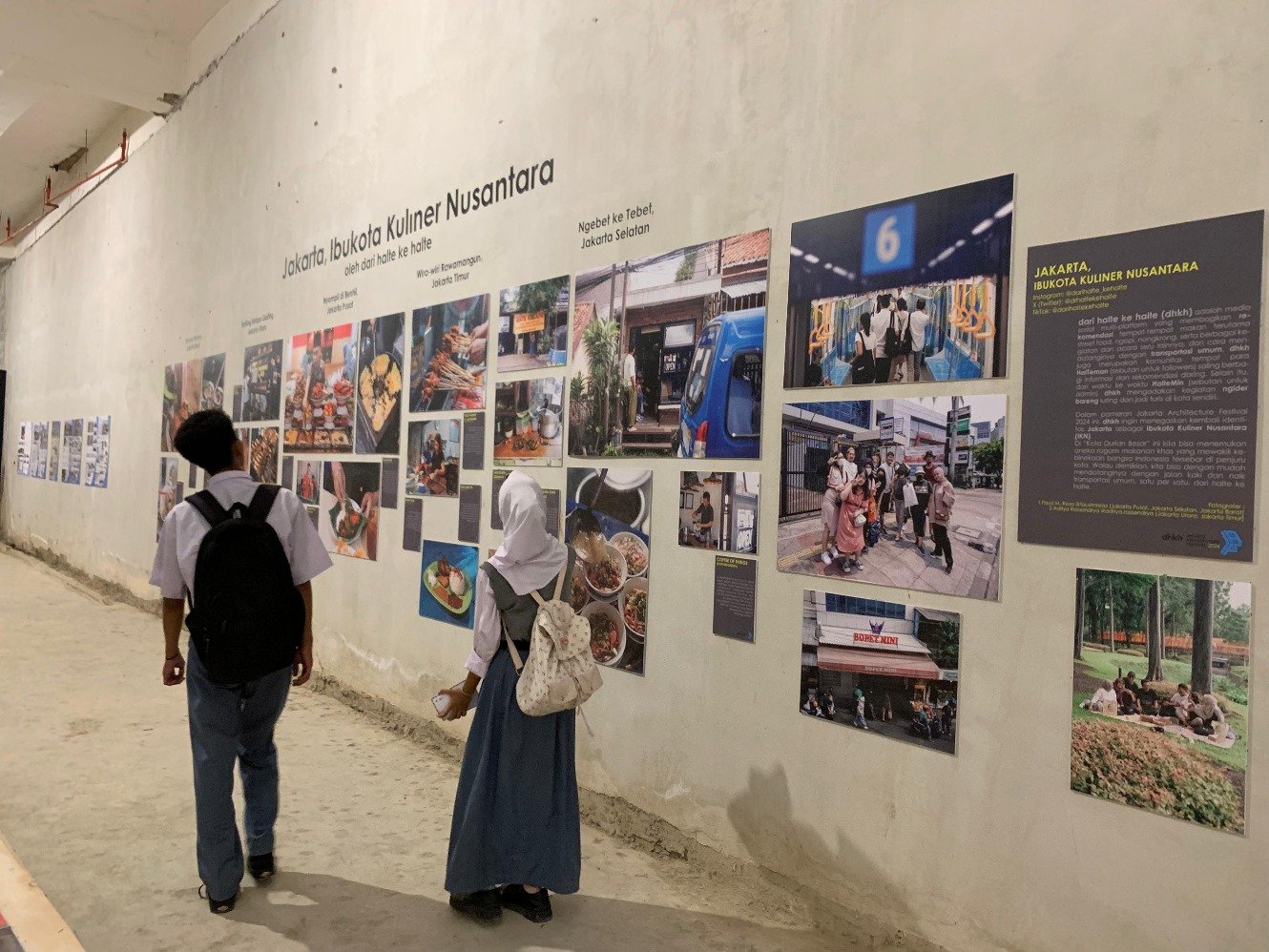 Suasana pameran Jakarta Architecture Festival (JAF) yang digelar pada 9 hingga 24 November 2024 di Agora Mall, Thamrine Nine, Jakarta Pusat. (Sumber gambar: Hypeabis.id/Luke Andaresta)