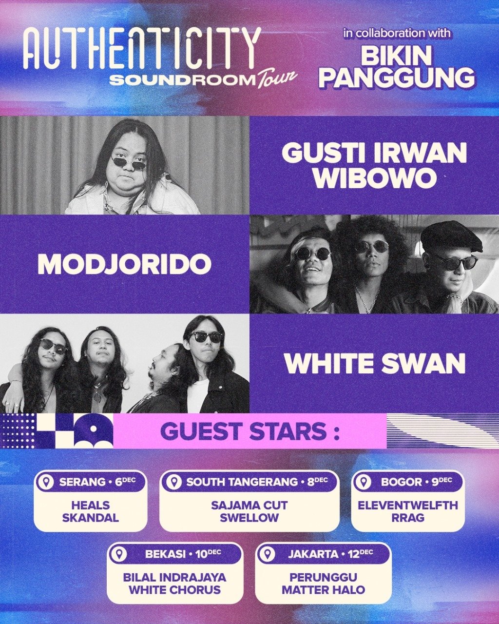 Soundroom tour akan berlangsung di 9 kota (Sumber gambar: Authenticity)