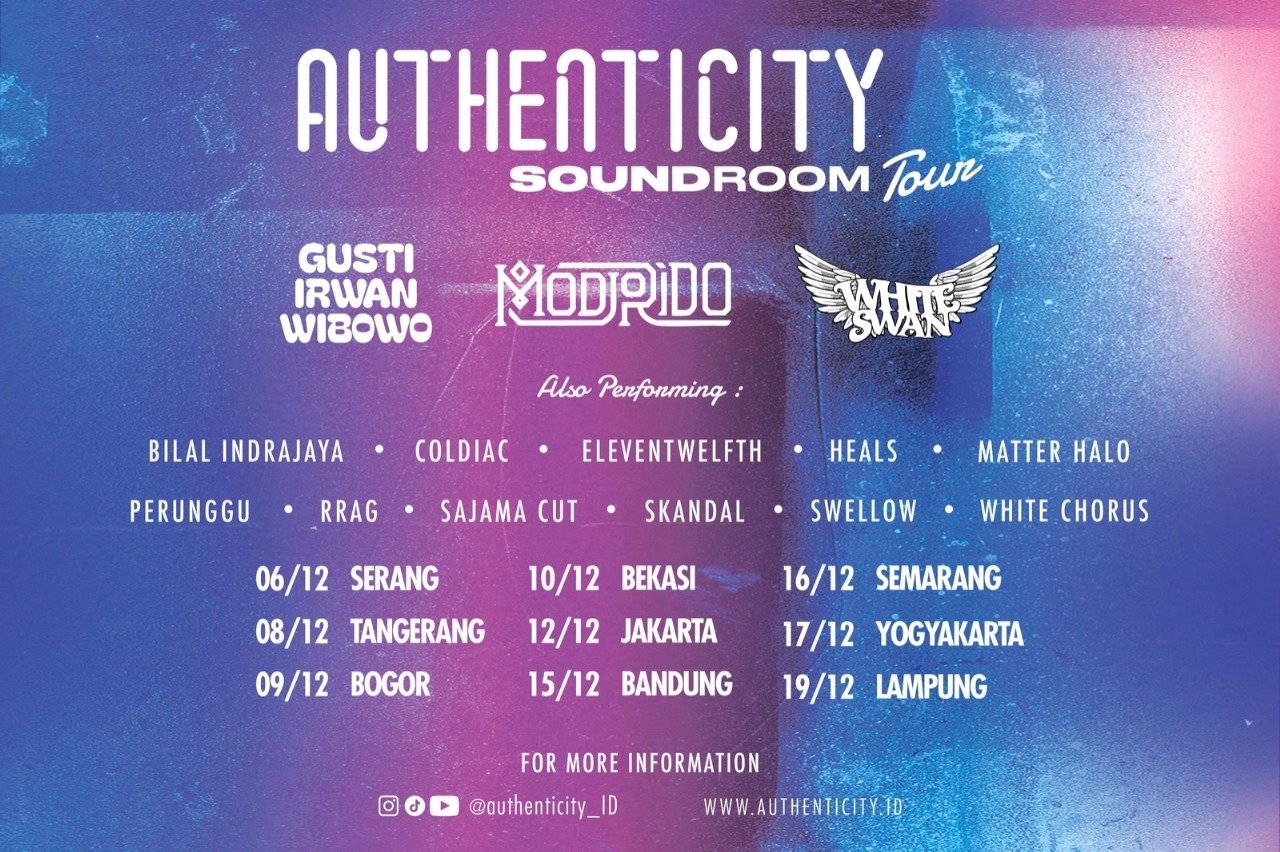 Jadwal Soundroom Tour (Sumber gambar: Authenticity)