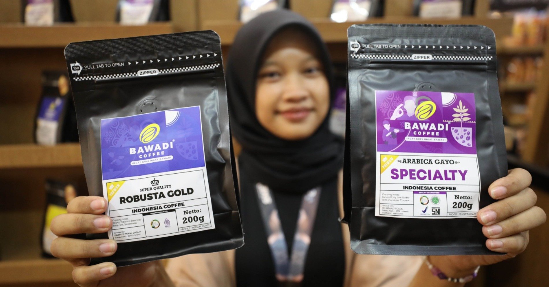 Produk Bawadi Coffee (Sumber gambar: Hypeabis.id/ Eusebio Chrysnamurti)