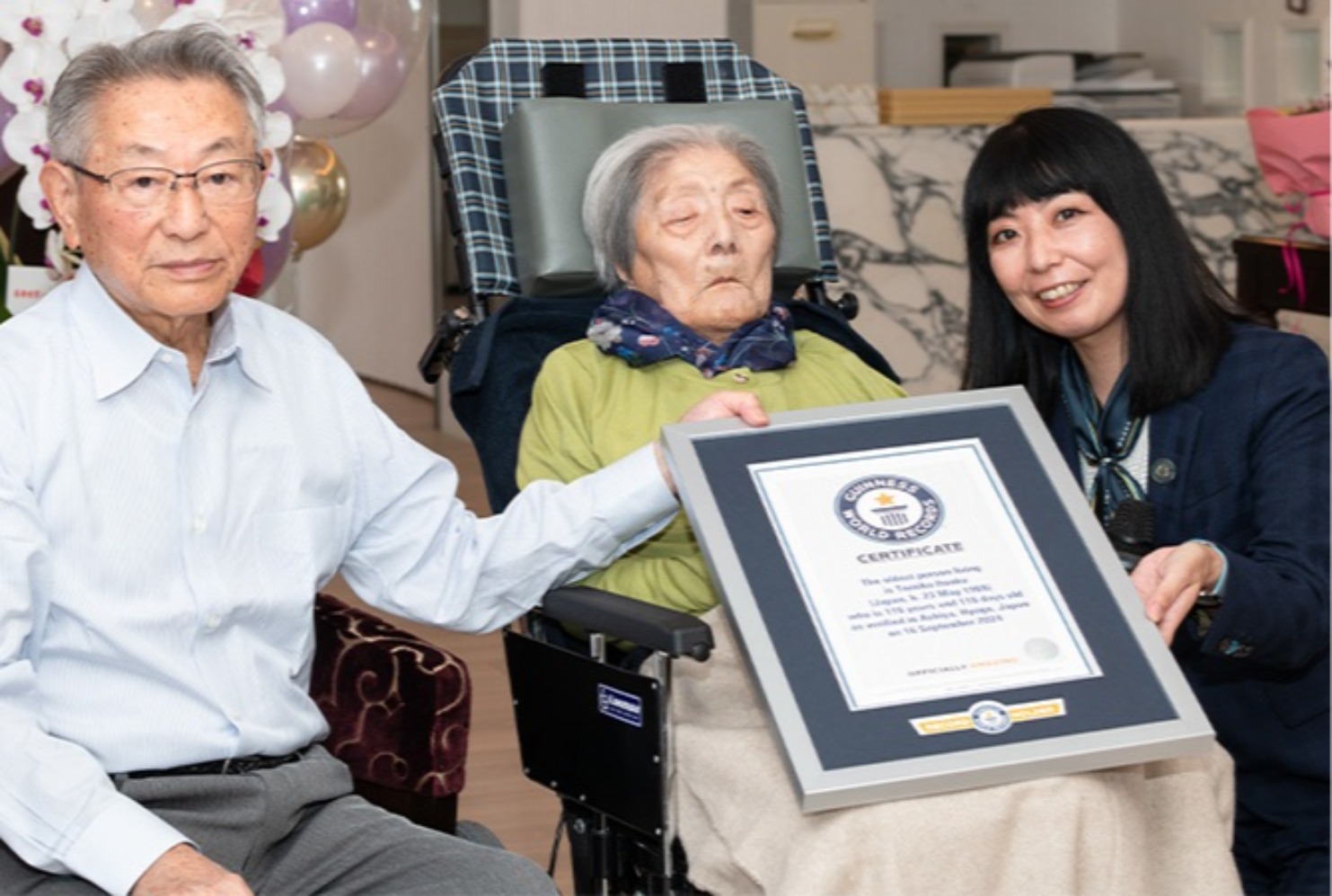 Orang tertua di dunia, Tomiko Itooka. (Sumber gambar: Gerontology Research Group)