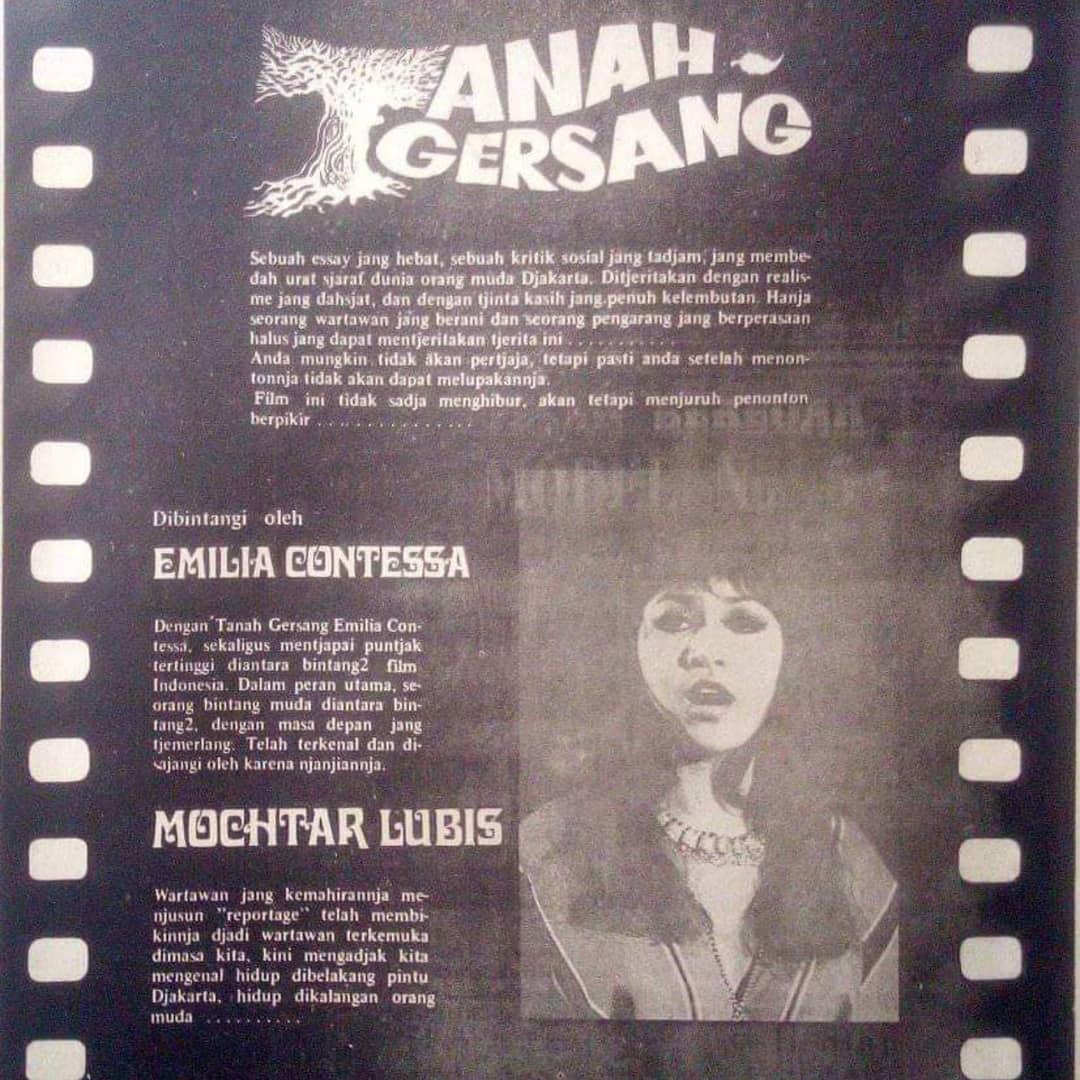 Tanah Gersang menjadi salah satu film yang pernah diperankan oleh Emilia Contessa (Sumber gambar: IG/ senator_emiliacontessa)