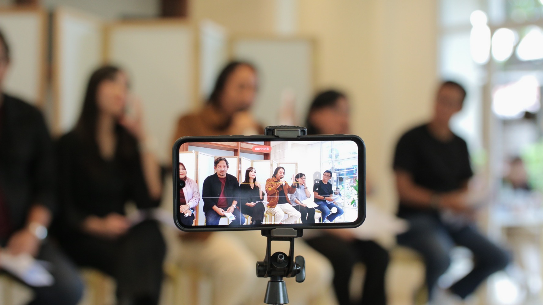 Wahana Musik Indonesia (WAMI) menggelar konferensi pers di kawasan Cipete, Jakarta Selatan pada Rabu (5/2). Wahana Musik Indonesia (WAMI) menggelar konferensi pers di kawasan Cipete, Jakarta Selatan pada Rabu (5/2).