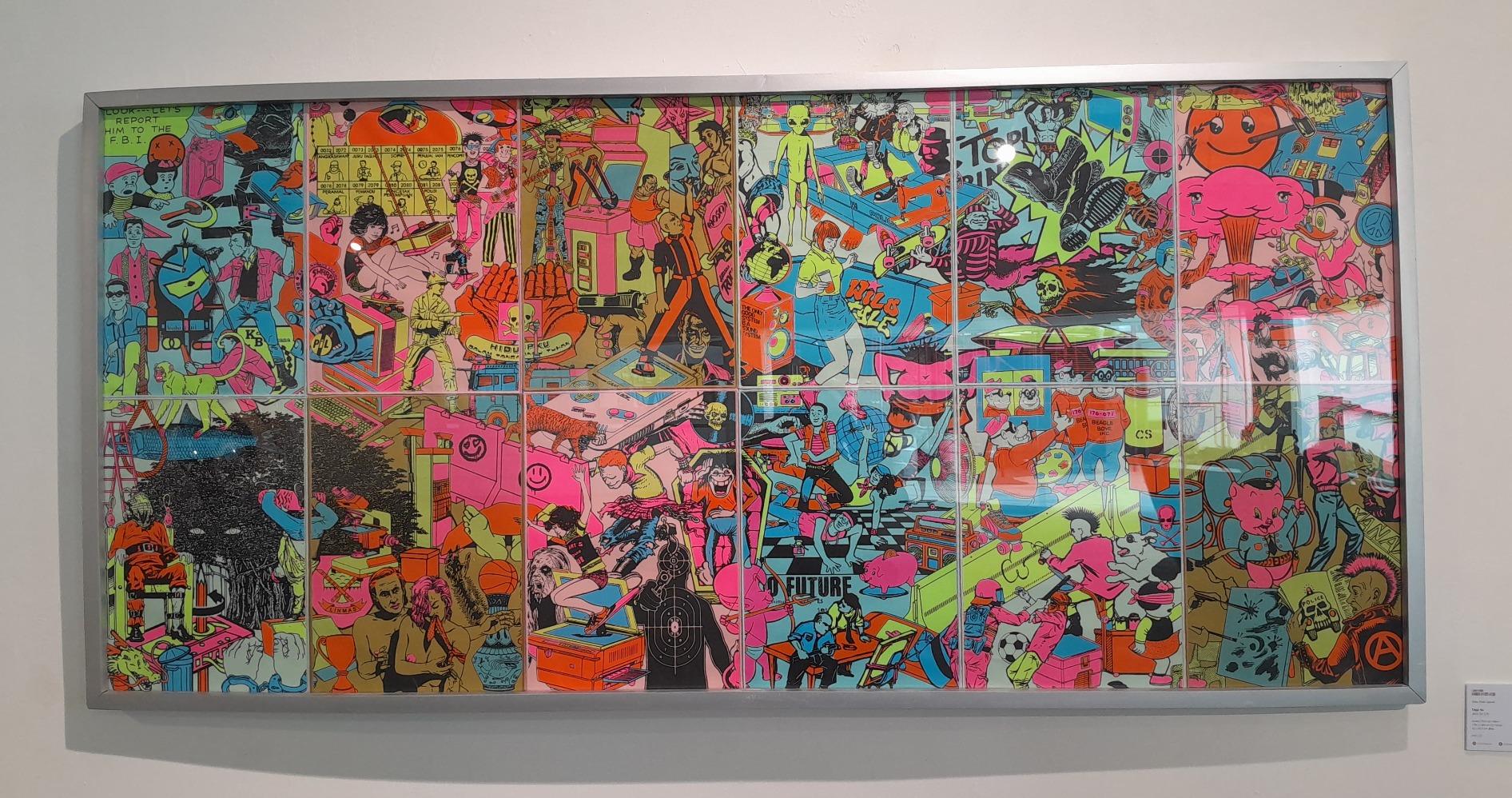 Karya  Byba Dolbi Sakula bertajuk Deja Vu dalam  pameran Layered Narratives: The Art of Contemporary Printmaking di Art:1 New Museum.