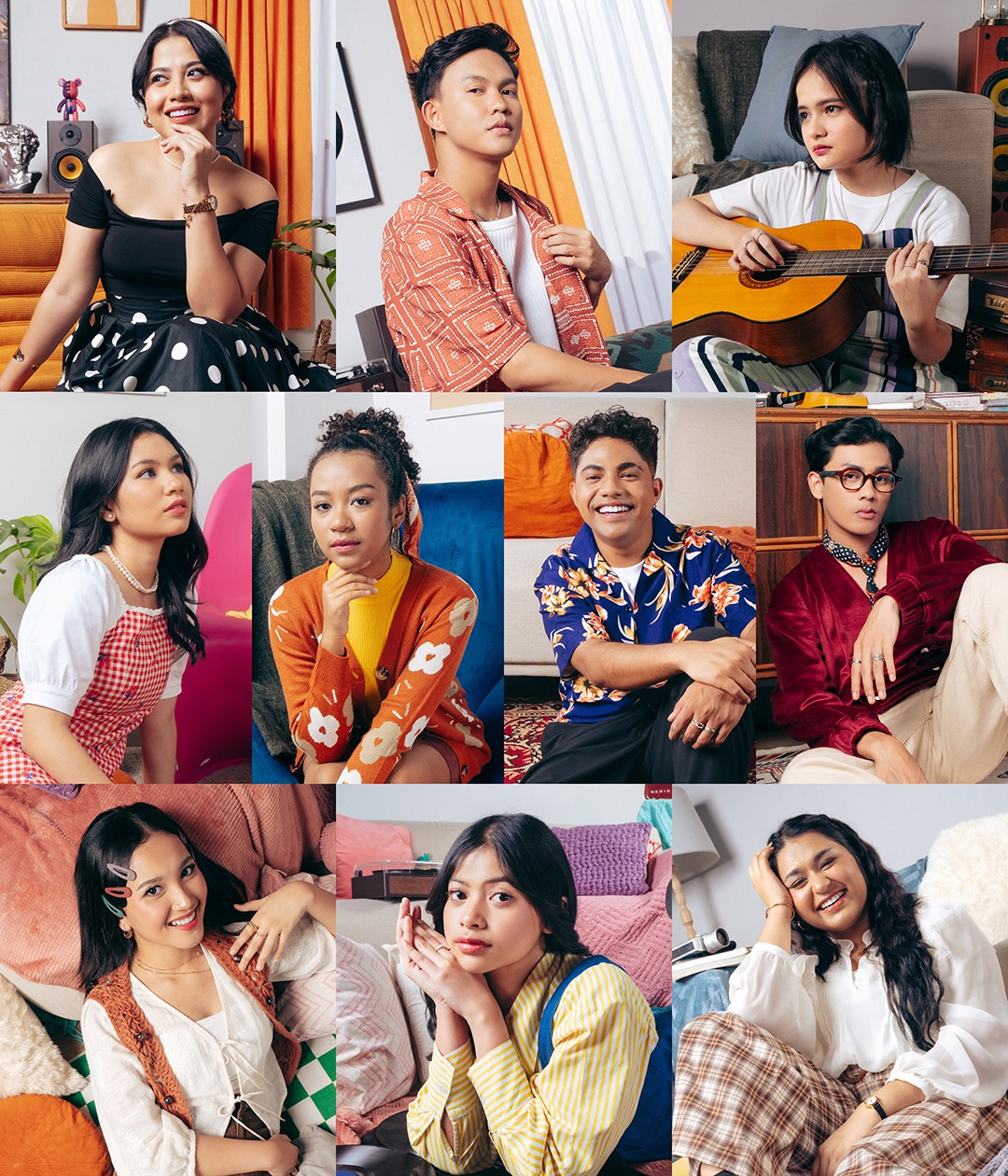 10 penyanyi jebolan Indonesian Idol Season 13. (Sumber gambar: Universal Music Indonesia)