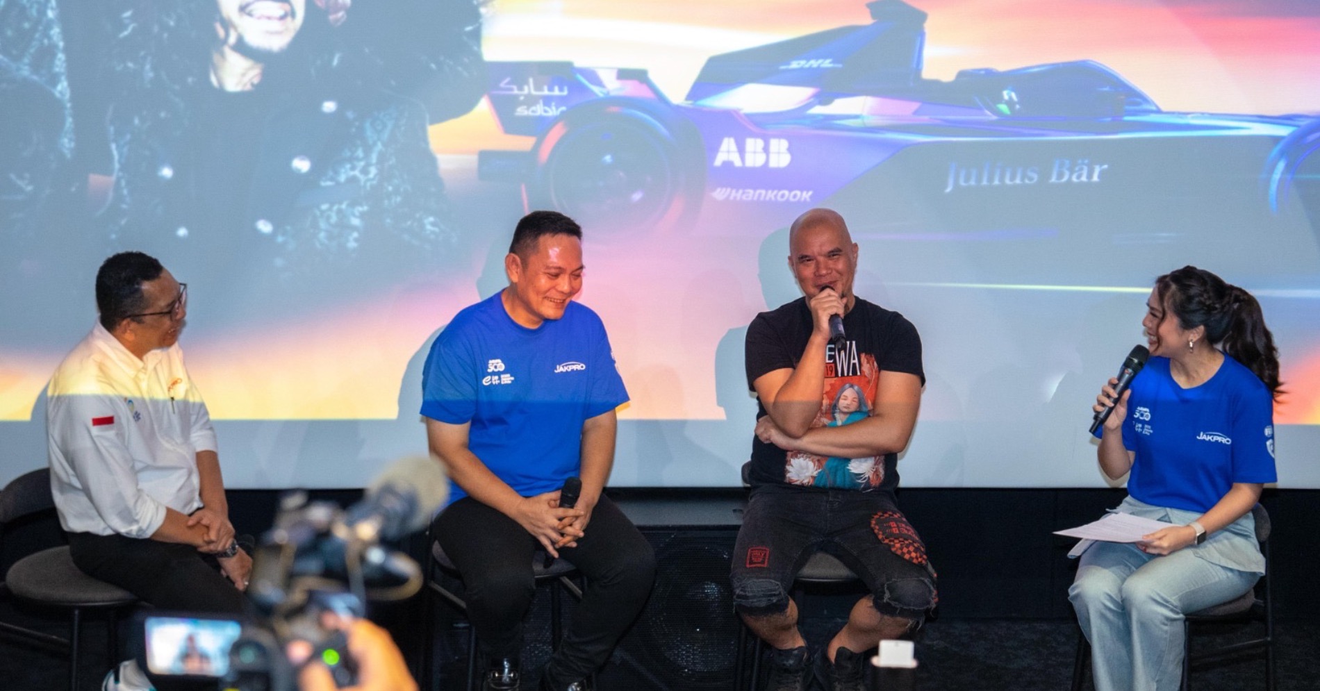 Konferensi Pers Jakarta E-Prix 2025 (Sumber gambar: Formula E Jakar Konferensi Pers Jakarta E-Prix 2025 (Sumber gambar: Formula E Jakar