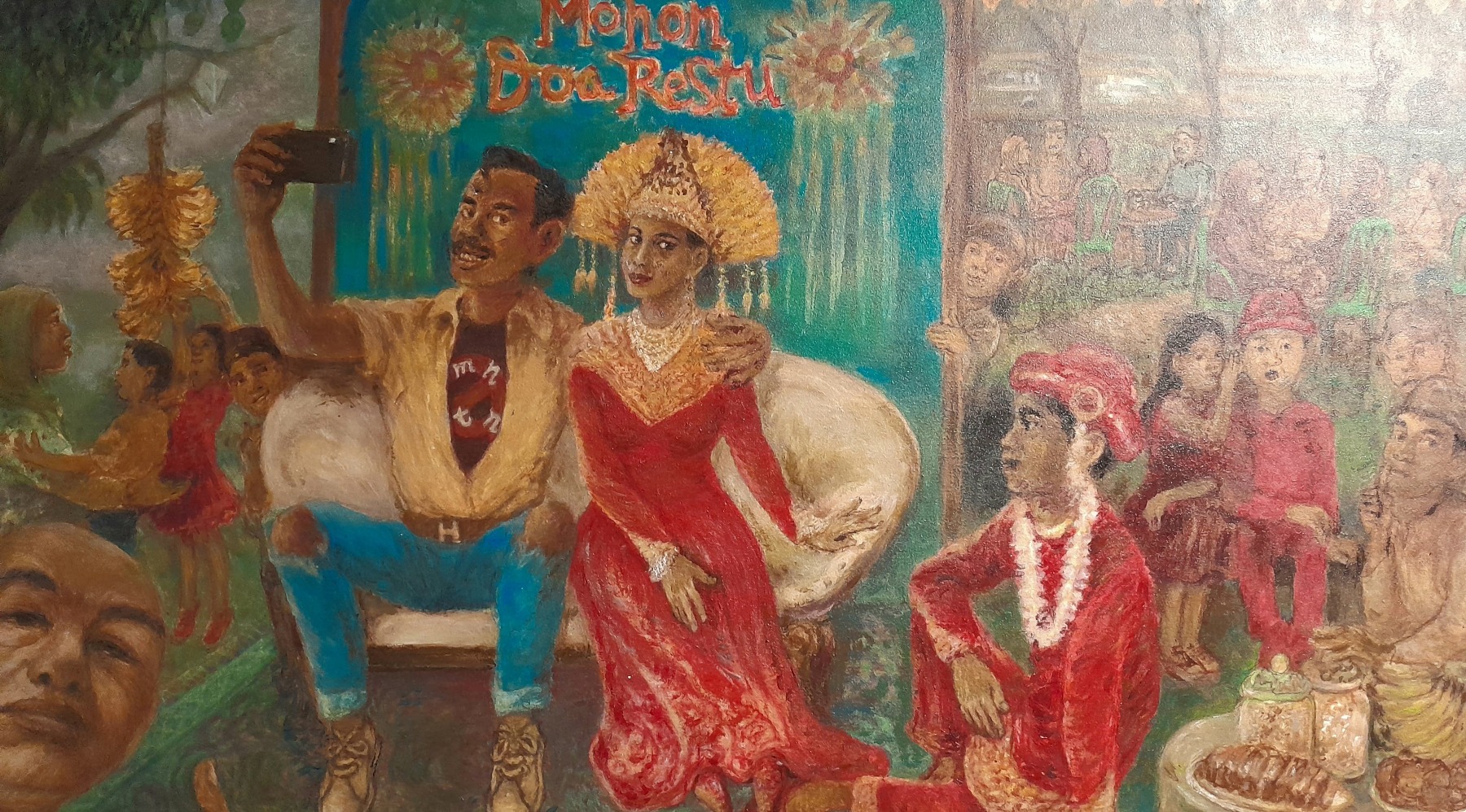 Lukisan Mantan Kondangan Nganten karya Aries Tanjung Lukisan Mantan Kondangan Nganten karya Aries Tanjung