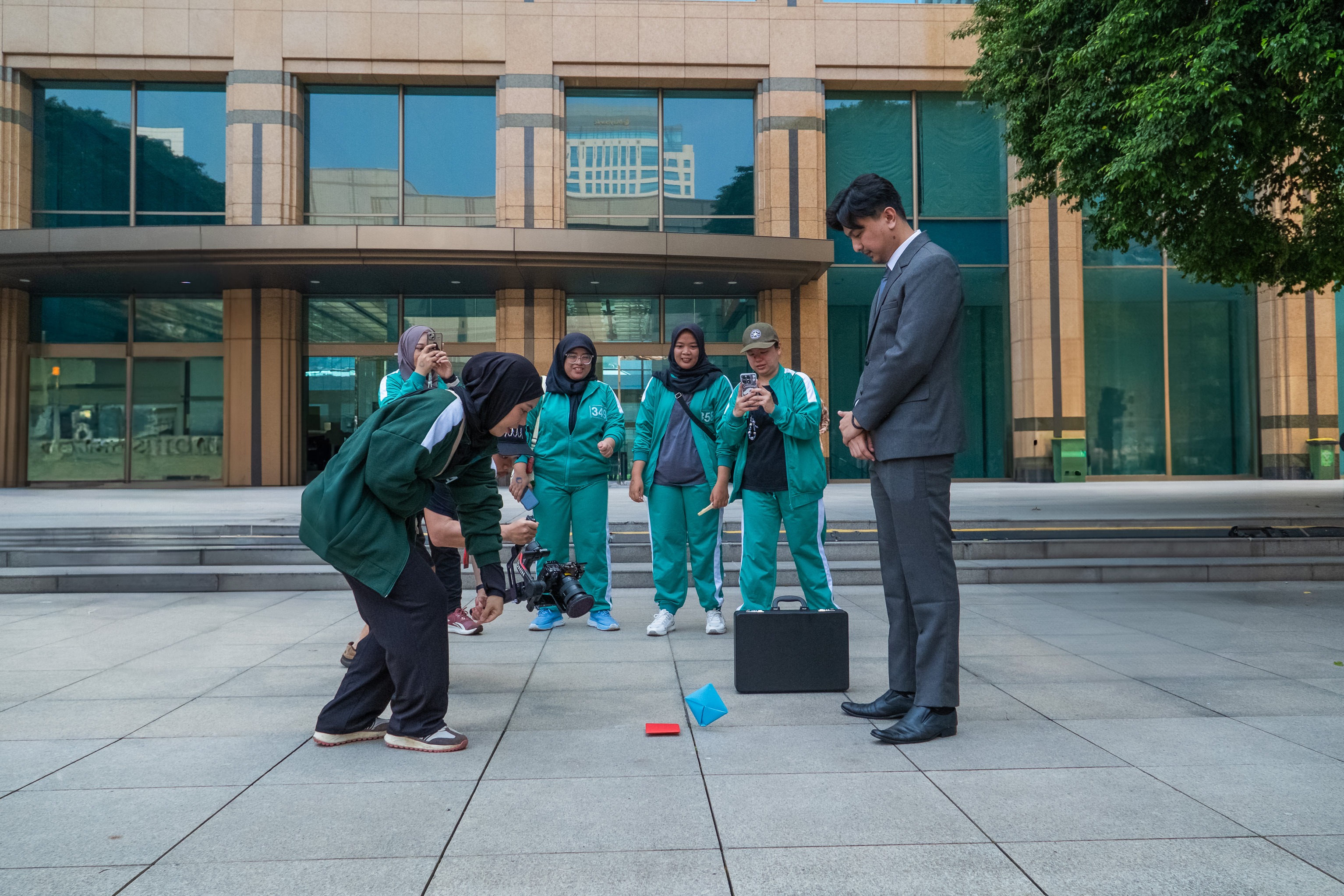 Squid Game 3: The Jump Rope Challenge di Plaza Senayan, Jakarta. (Sumber gambar: Netflix Indonesia)
