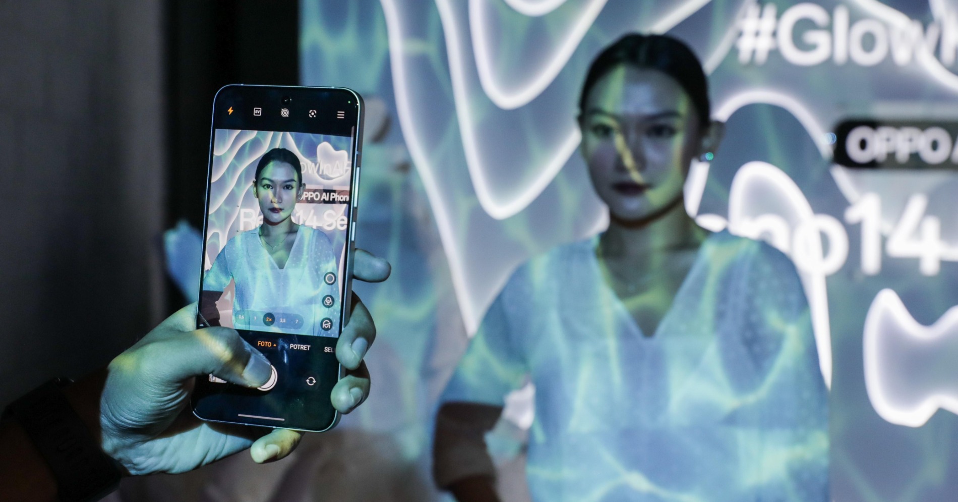 Oppo Reno 14 Pro. (Sumber foto: Fanny Kusumawardhani/Hypeabis.id) Oppo Reno 14 Pro. (Sumber foto: Fanny Kusumawardhani/Hypeabis.id)