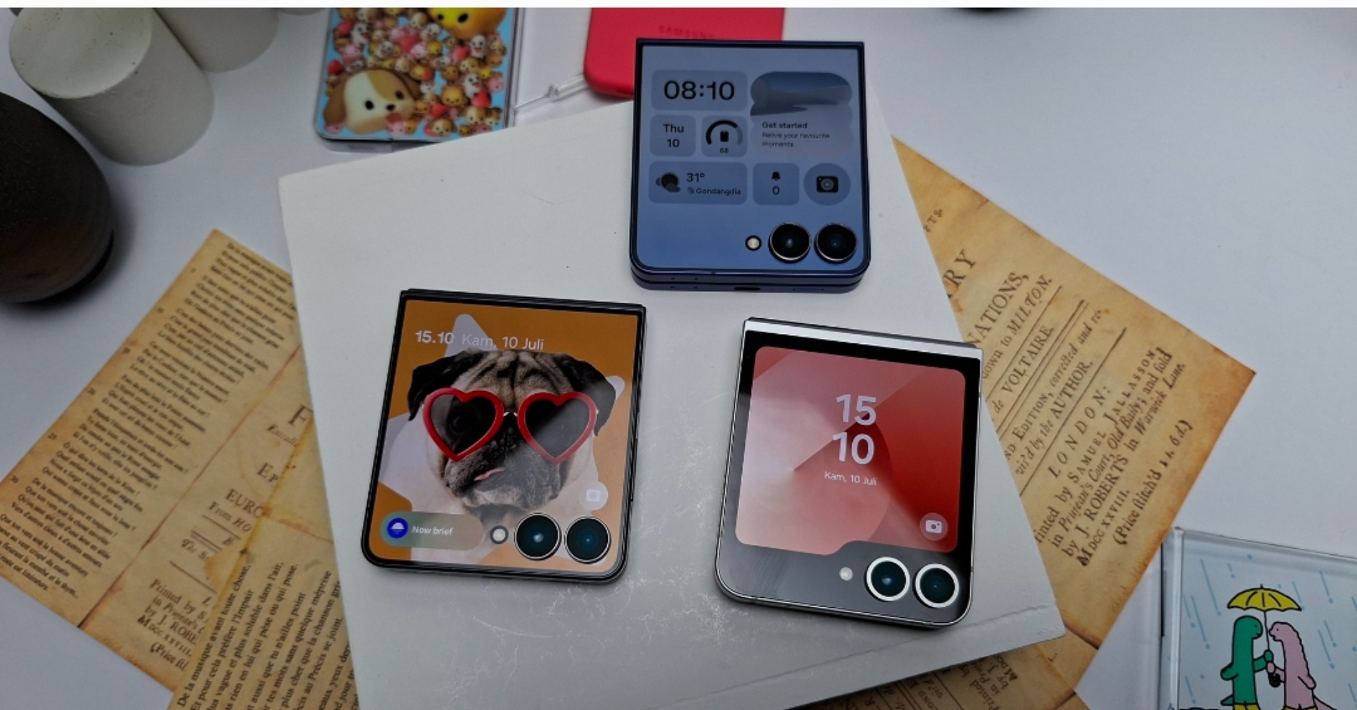 Perbedaan Samsung Galaxy Z Flip 7 dan Flip 6. (Sumber gambar: Desyinta Nuraini/Hypeabis.id)