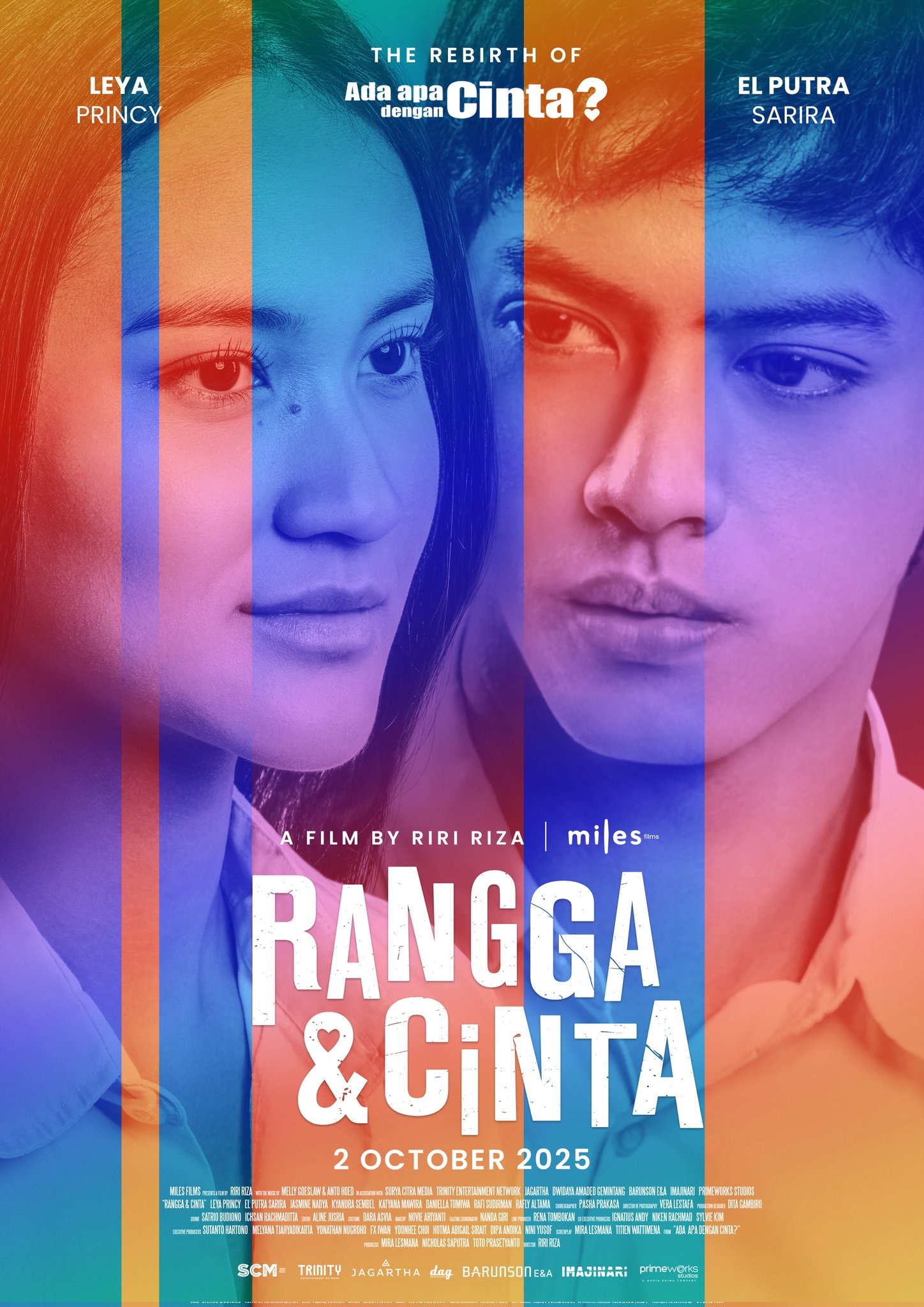 Tim pemain dan kreator Rangga & Cinta. (Sumber gambar: Miles Films)