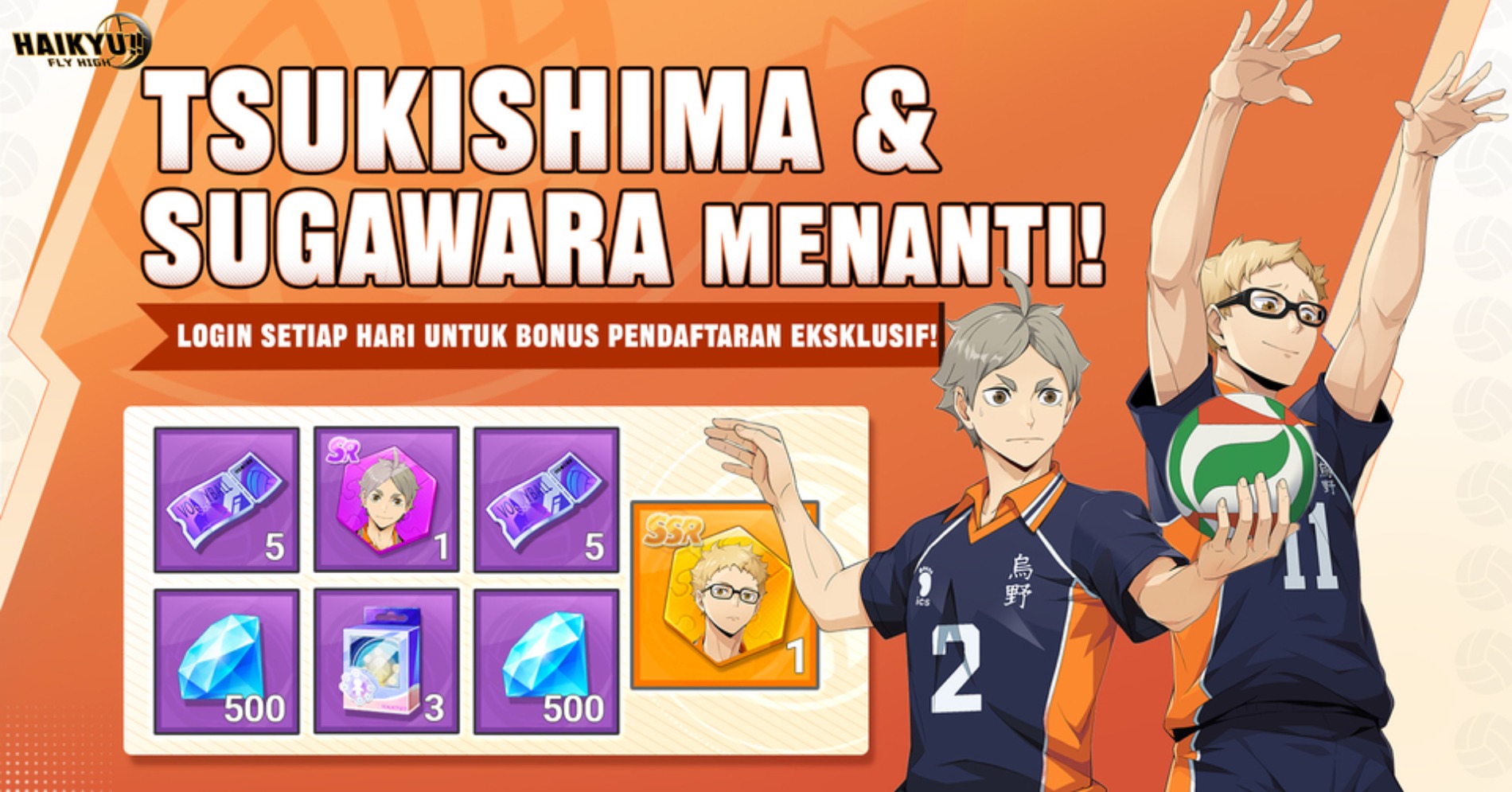 Gim RPG Haikyu!! Fly High. (Sumber gambar: Garena) Gim RPG Haikyu!! Fly High. (Sumber gambar: Garena)