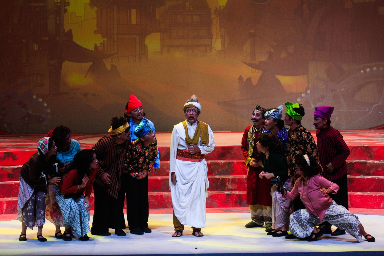 Seniman dari Teater Koma mementaskan Mencari Semar di Ciputra Artpreneur, Jakarta, Selasa (12/8/2025). (Sumber gambar: Bisnis/Robby Fathan) Seniman dari Teater Koma mementaskan Mencari Semar di Ciputra Artpreneur, Jakarta, Selasa (12/8/2025). (Sumber gambar: Bisnis/Robby Fathan)