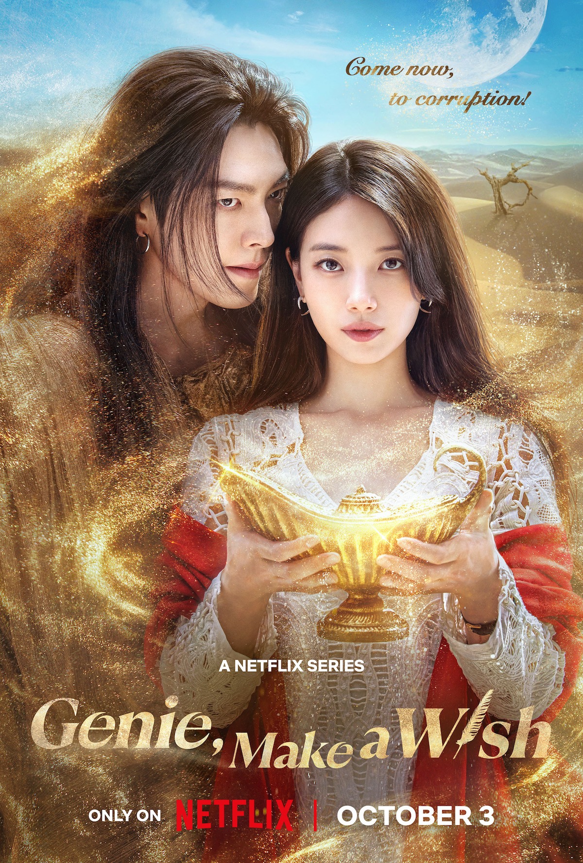 Poster Genie, Make A Wish. (Sumber gambar: Netflix) Poster Genie, Make A Wish. (Sumber gambar: Netflix)