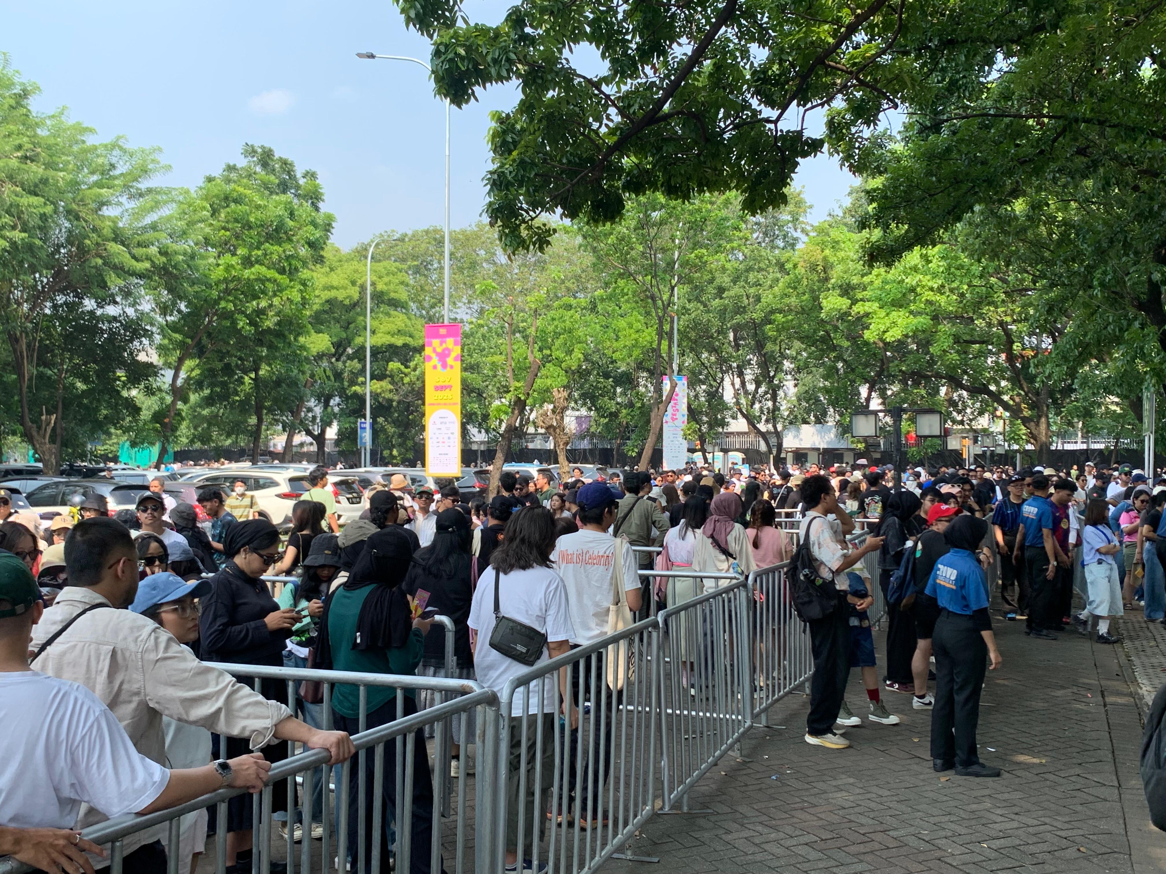 Suasana hari pertama Pestapora 2025 di Gambir Expo Kemayoran, Jumat (5/9/2025). Sumber gambar: Hypeabis.id/Luke Andaresta. Suasana hari pertama Pestapora 2025 di Gambir Expo Kemayoran, Jumat (5/9/2025). Sumber gambar: Hypeabis.id/Luke Andaresta.