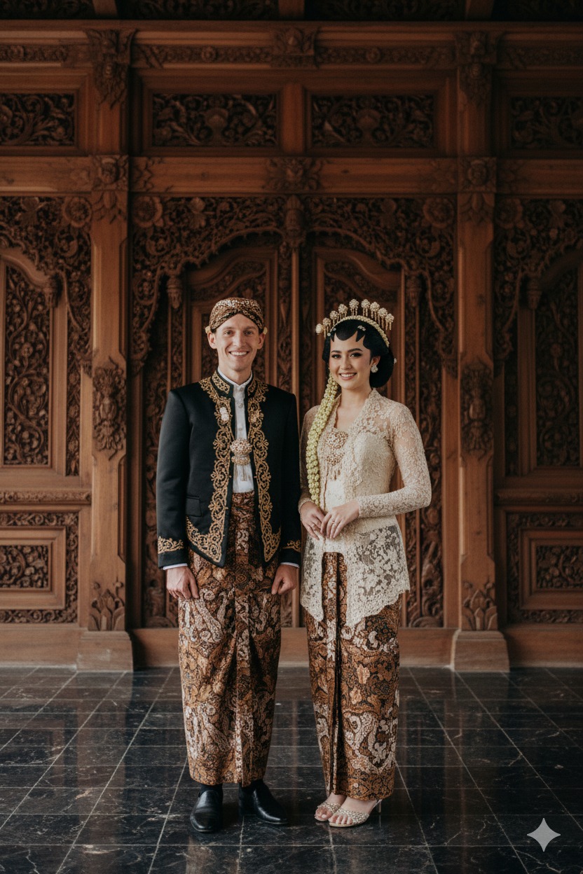 Contoh foto menggunakan prompt AI Gemini baju adat. (Sumber gambar: Allen Taylor/Unsplash/Gemini AI)