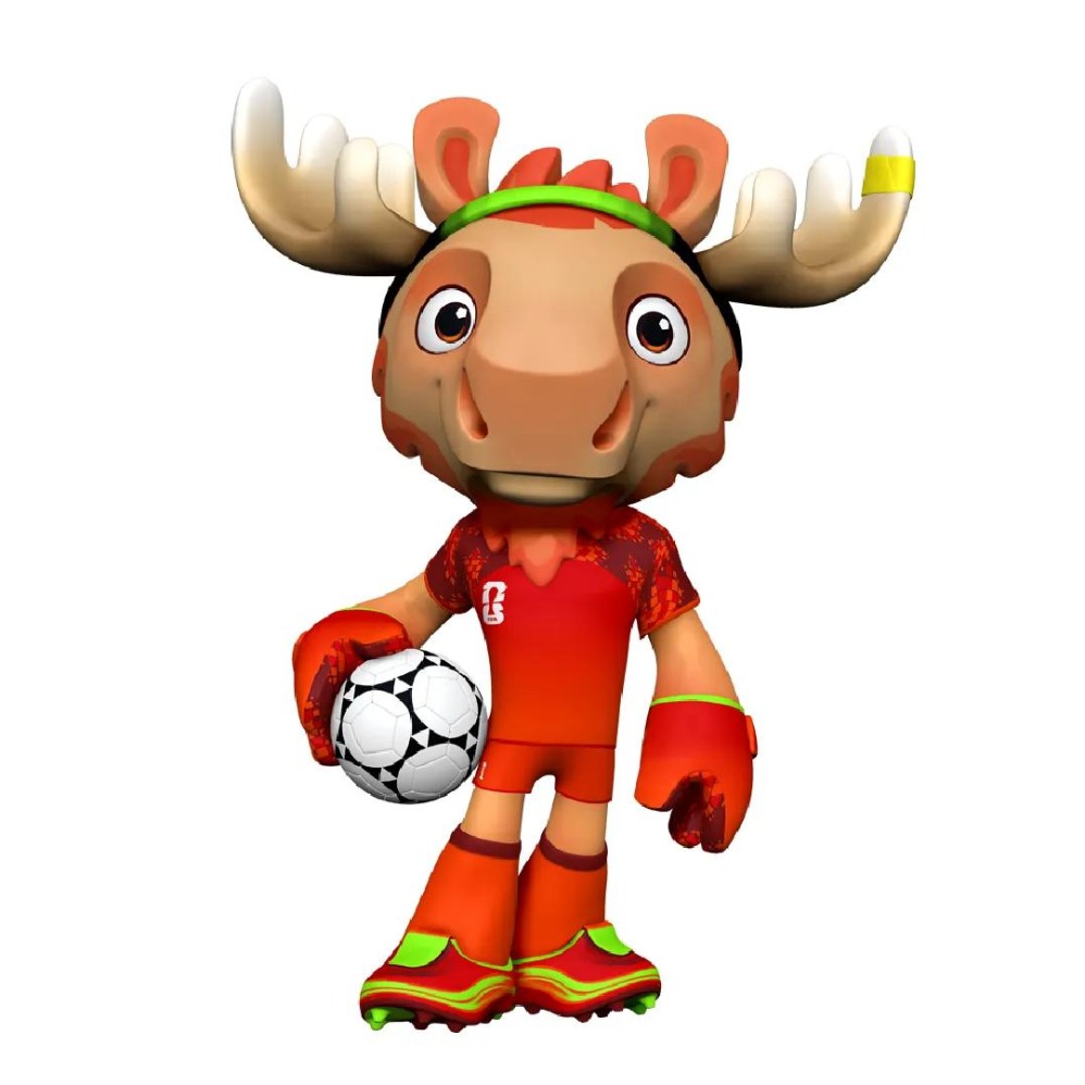 Maskot rusa Kanada diberi nama Maple. (Sumber gambar: FIFA)