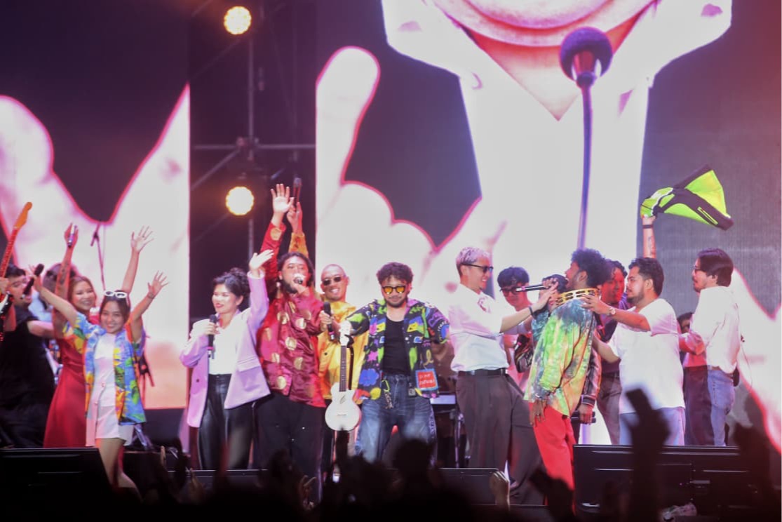 Para penampil di konser A Tribute to Gusti Irawan Wibowo di Synchronize Fest 2025 pada Minggu (5/10/2025) malam di Gambir Expo Kemayoran Jakarta. (Sumber gambar: Hypeabis.id/Eusebio C) Para penampil di konser A Tribute to Gusti Irawan Wibowo di Synchronize Fest 2025 pada Minggu (5/10/2025) malam di Gambir Expo Kemayoran Jakarta. (Sumber gambar: Hypeabis.id/Eusebio C)