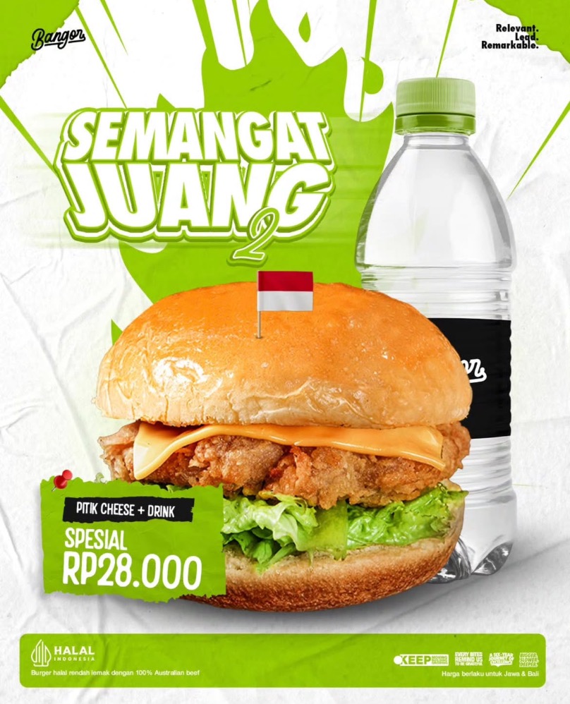 Promo Burger Bangor menyambut Hari Sumpah Pemuda 2025 (Sumber gambar: