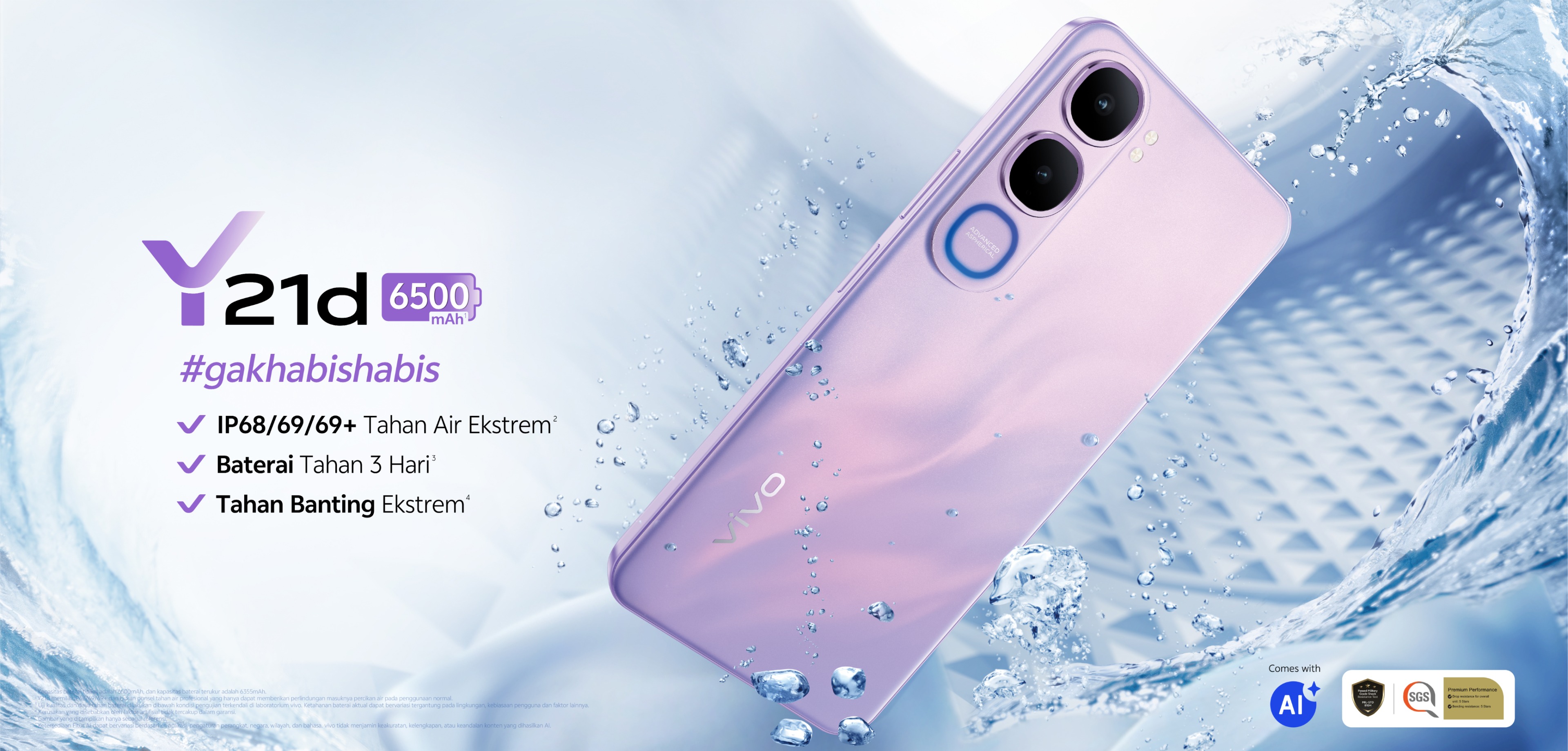Vivo Y21d. (Sumber gambar: Vivo Indonesia) Vivo Y21d. (Sumber gambar: Vivo Indonesia)