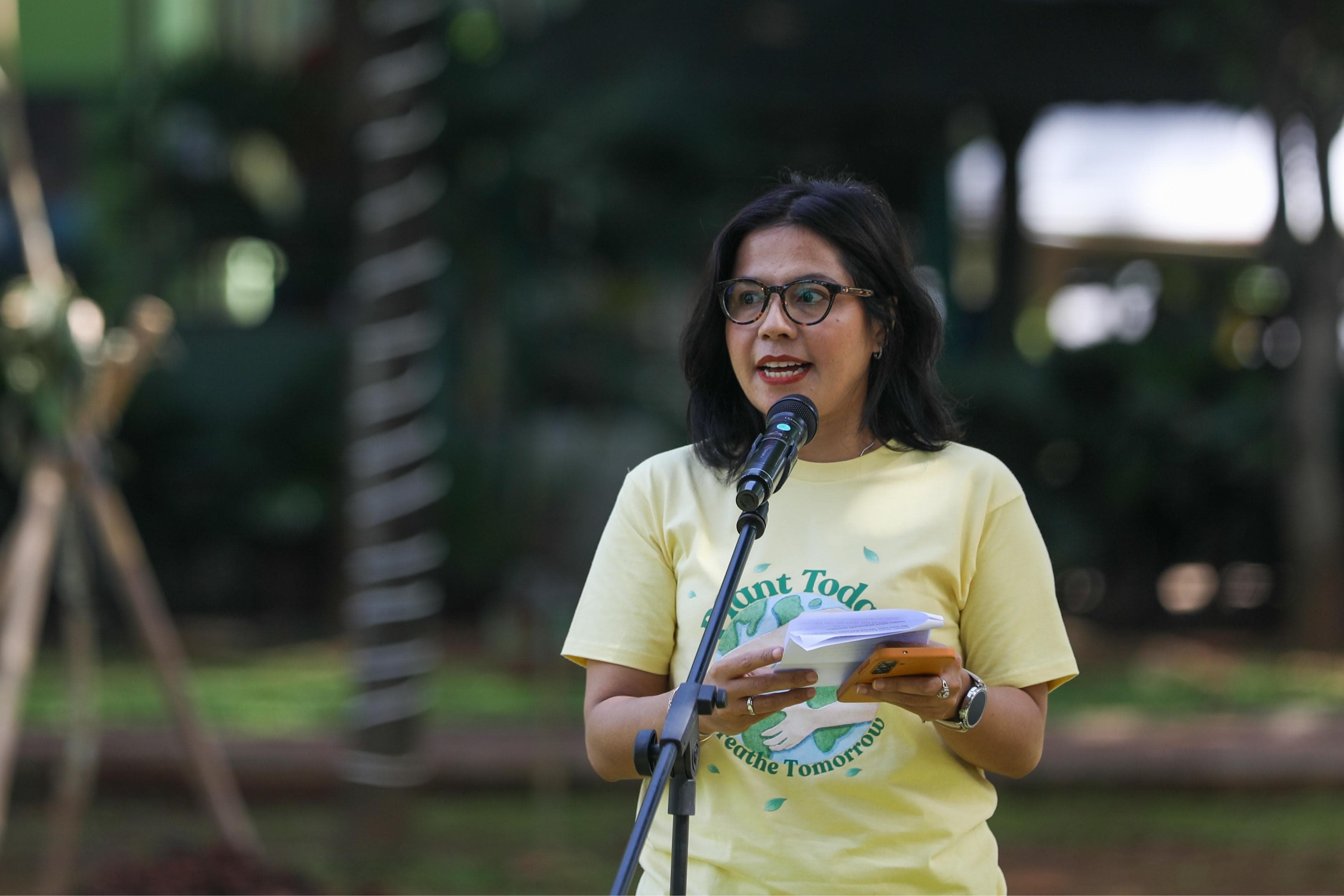 Pemimpin Redaksi dan Direktur Pemberitaan Bisnis Indonesia Maria Y. Benyamin, Jumat (21/11/2025).