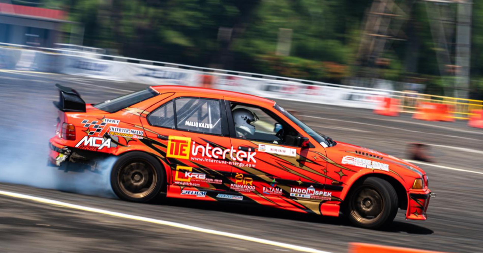 Maliq saat berlaga di arena drifting (Sumber Foto: Club Intertek Maliq Racing Team)