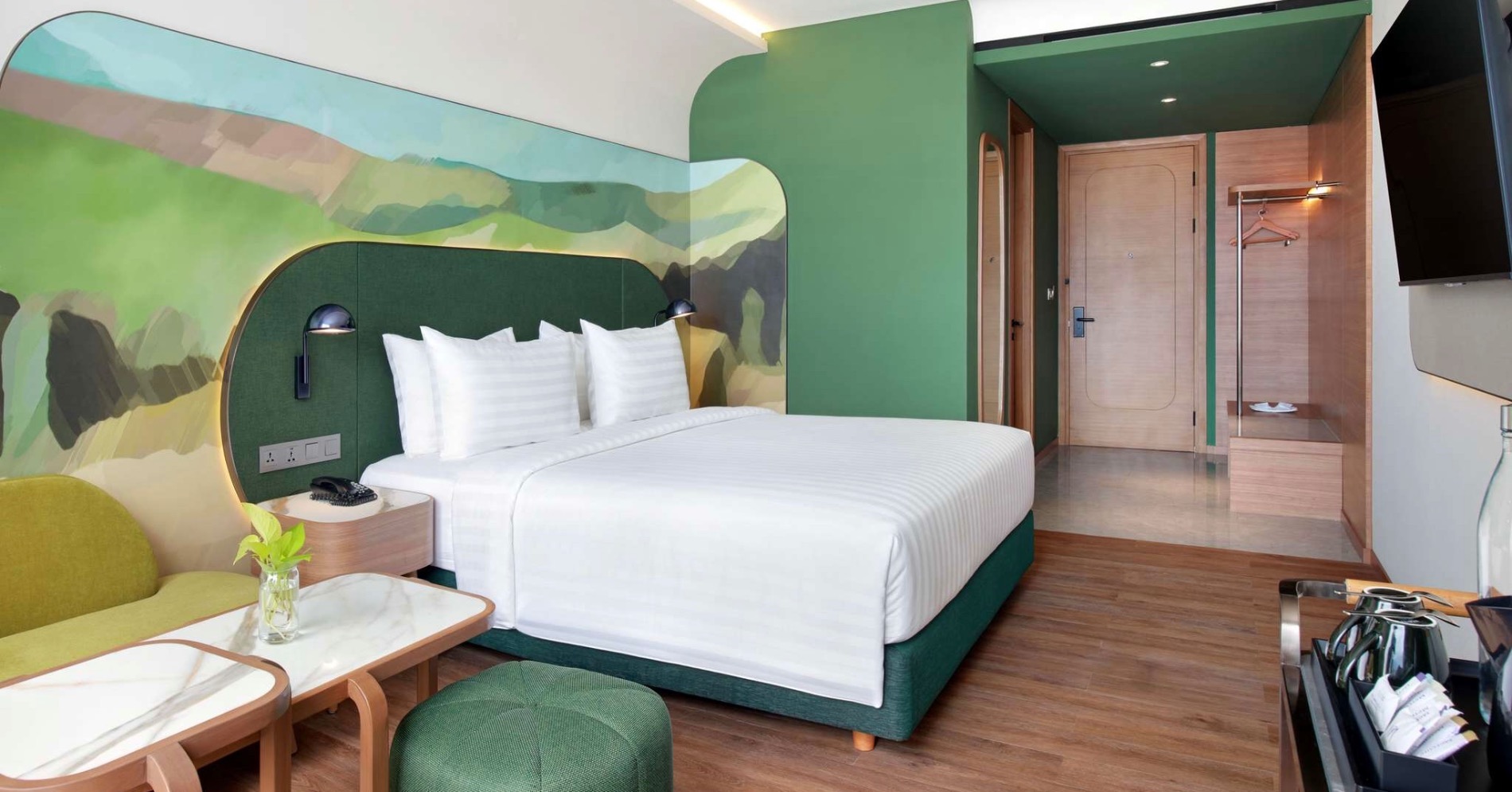 Nuansa kamar di Mercure Garut City Center. (Sumber gambar: Accor)