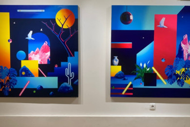 Menelusuri Ruang Imajiner Perupa Rahayu Retnaningrum dalam Pameran Tension Attention