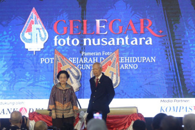 Megawati hingga Rano Karno Hadiri Pembukaan Pameran Guntur Soekarnoputra di Galeri Nasional