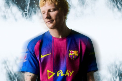 Ed Sheeran Kolaborasi FC Barcelona, Logo Album Play Hiasi Jersey El Cl&aacute;sico