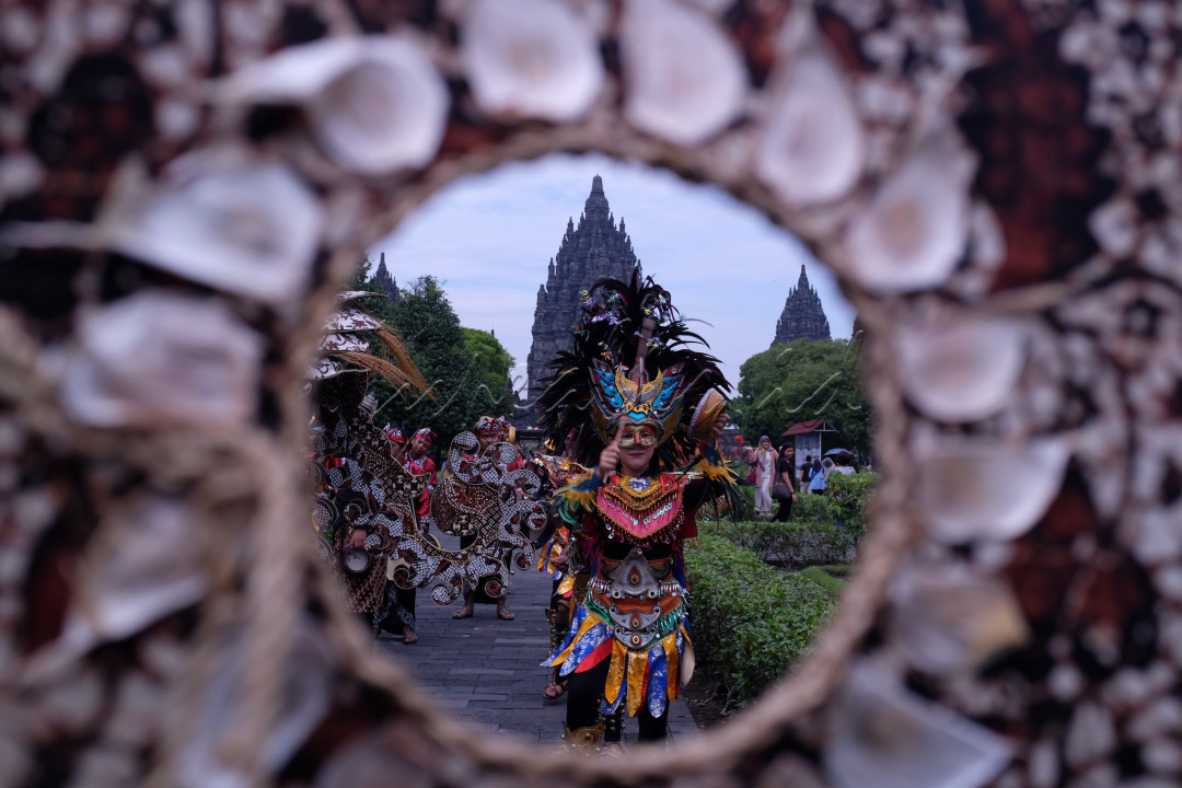 Melihat Festival Garuda di area candi Prambanan, Sabtu (8/2/2020).