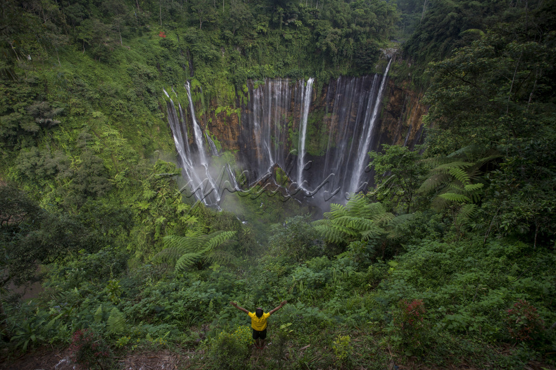 Air terjun tumpak sewu merupakan salah satu air terjun terindah serta tertinggi di indonesia dengan ketinggian 110 meter, air terjun tumpak sewu terletak di kab.lumajang jatim air terjun niagaranya indonesia.