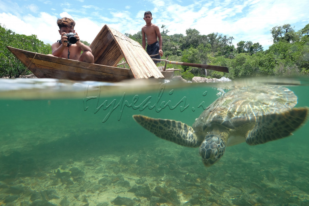 Pulau Bintan ,Kepulauan Riau. Memiliki keindahan alam laut yang indah,kehidupan suku laut yang masih tradisional dan habitat alam laut yang masih terjaga dengan baik