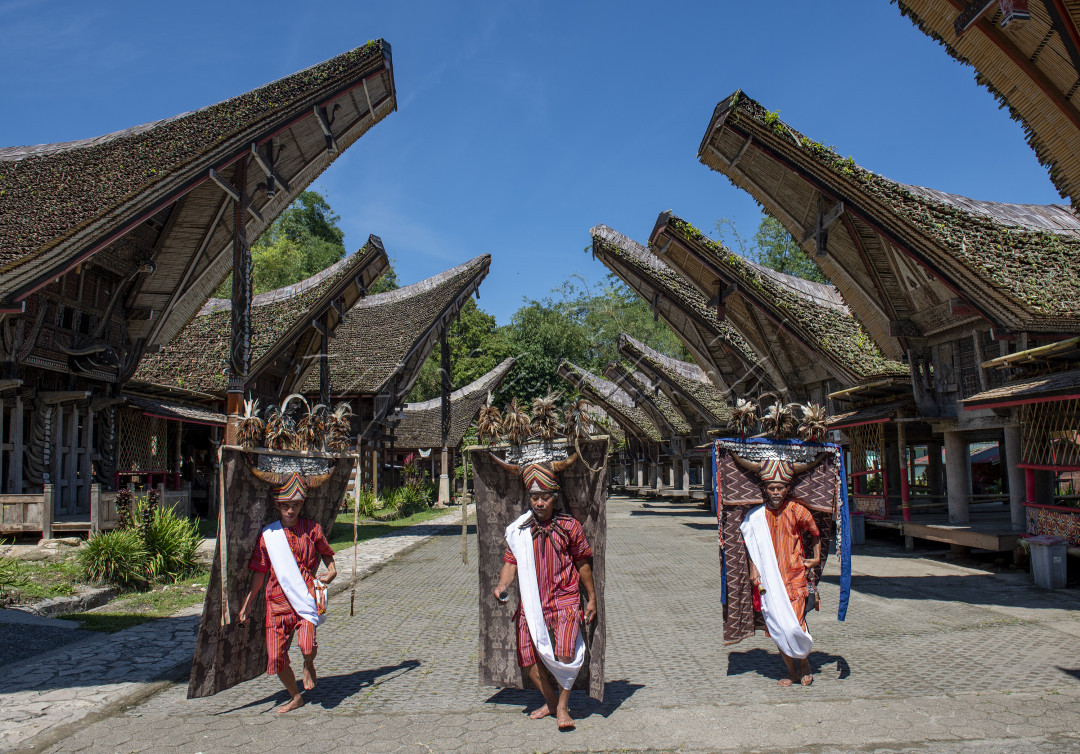 Hypeabis Tarian Manganda Toraja