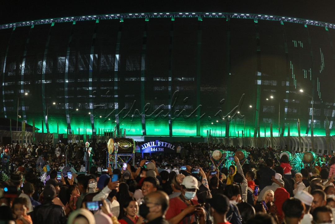 Acara yang perdana digelar di Jakarta Internasional Stadiun (JIS) ini diselenggarakan untuk menyambut hari raya Idulfitri 1443 Hijriah.