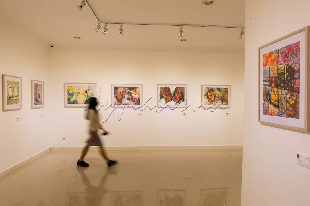 Pameran The 4th International Watercolor Exhibition 2022 bertajuk Wonderful Indonesia digelar di Galeri Nasional, Jakarta.
