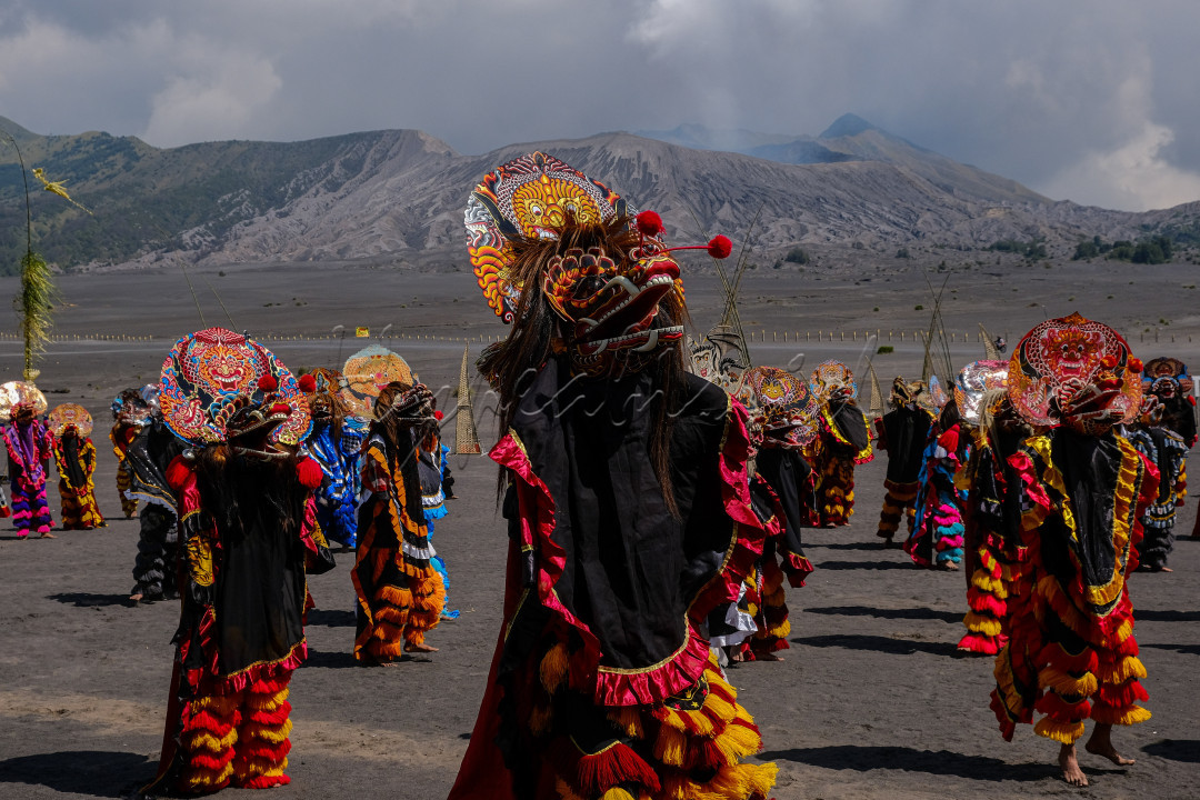 Penampilan parade barongan yang begitu menawan saat festival eksotika bromo.