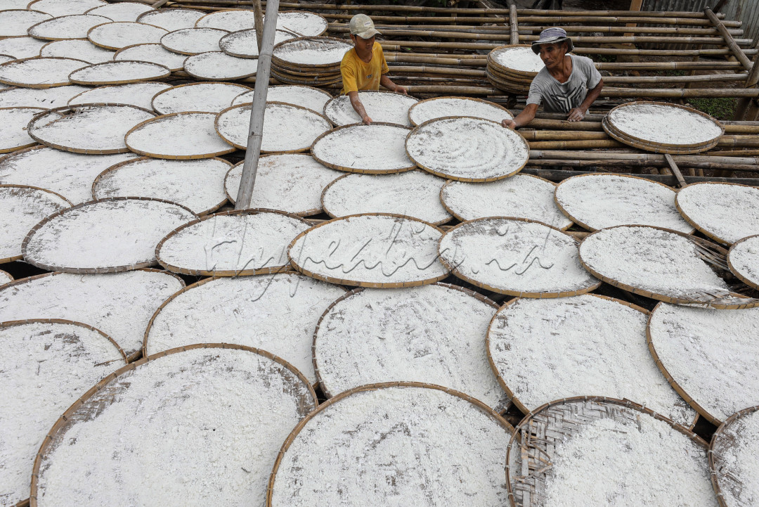 <div>Matahari telah muncul sejak tadi. Berbarengan dengan hiruk pikuk para pekerja di pabrik pembuatan tepung tapioka. Teriknya sang surya justru disambut dengan suka cita.&nbsp;</div>

<div>&nbsp;</div>