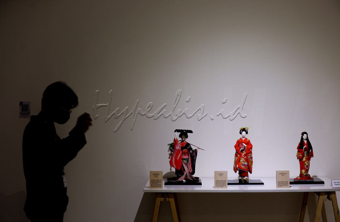 Pameran yang menampilkan 67 karya boneka tradisional dan modern dalam kebudayaan masyarakat Jepang itu berlangsung hingga 24 Juli 2023
<div>&nbsp;</div>

<div>&nbsp;</div>