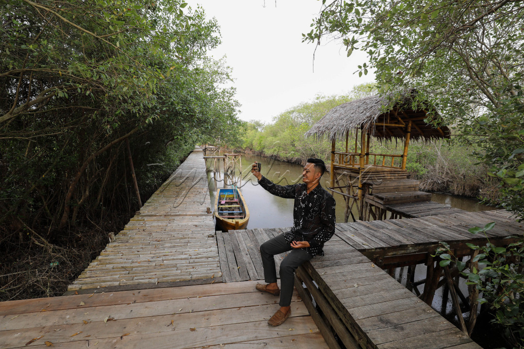 Selain itu pengunjung yang hadir juga dapat menikmati suasana serta ketenangan ketika datang ketempat tersebut. Daya tarik hutan mangrove yang eksotis, selain menjadi habitat asli bagi sekawanan burung juga menjadi alasan utama mengapa objek ekowisata yang satu ini patut untuk dikunjungi.<br />
&nbsp;