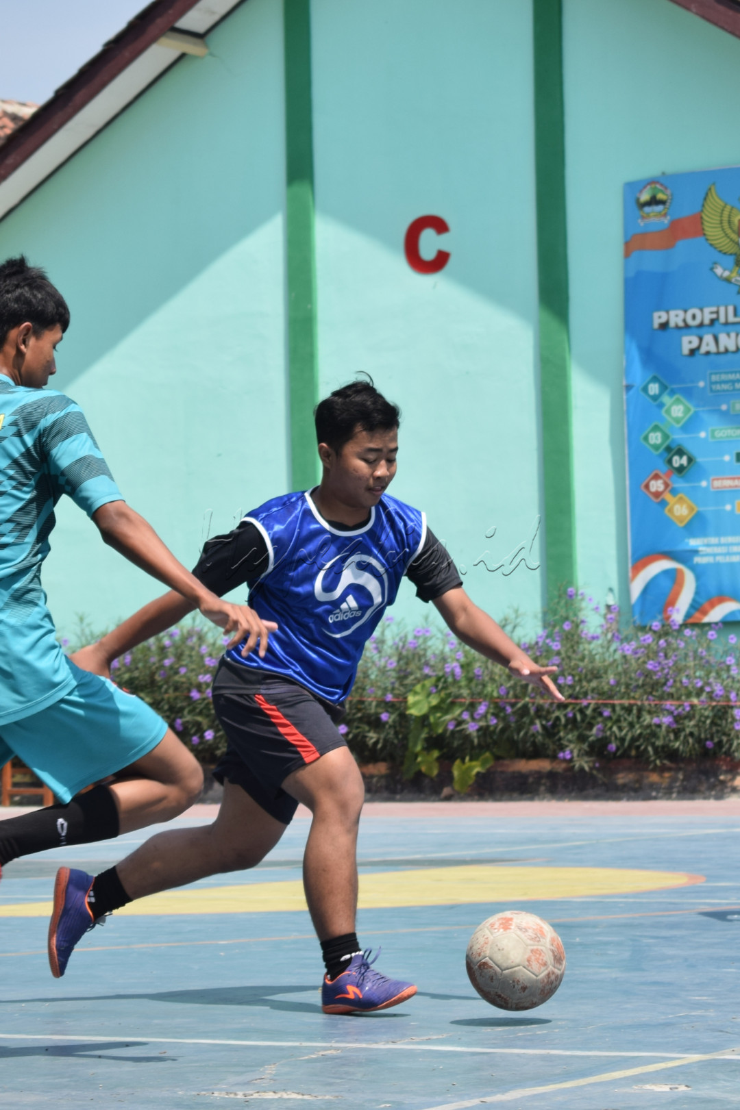 Perlombaan futsal di sekolah memperingati 17 Agustus