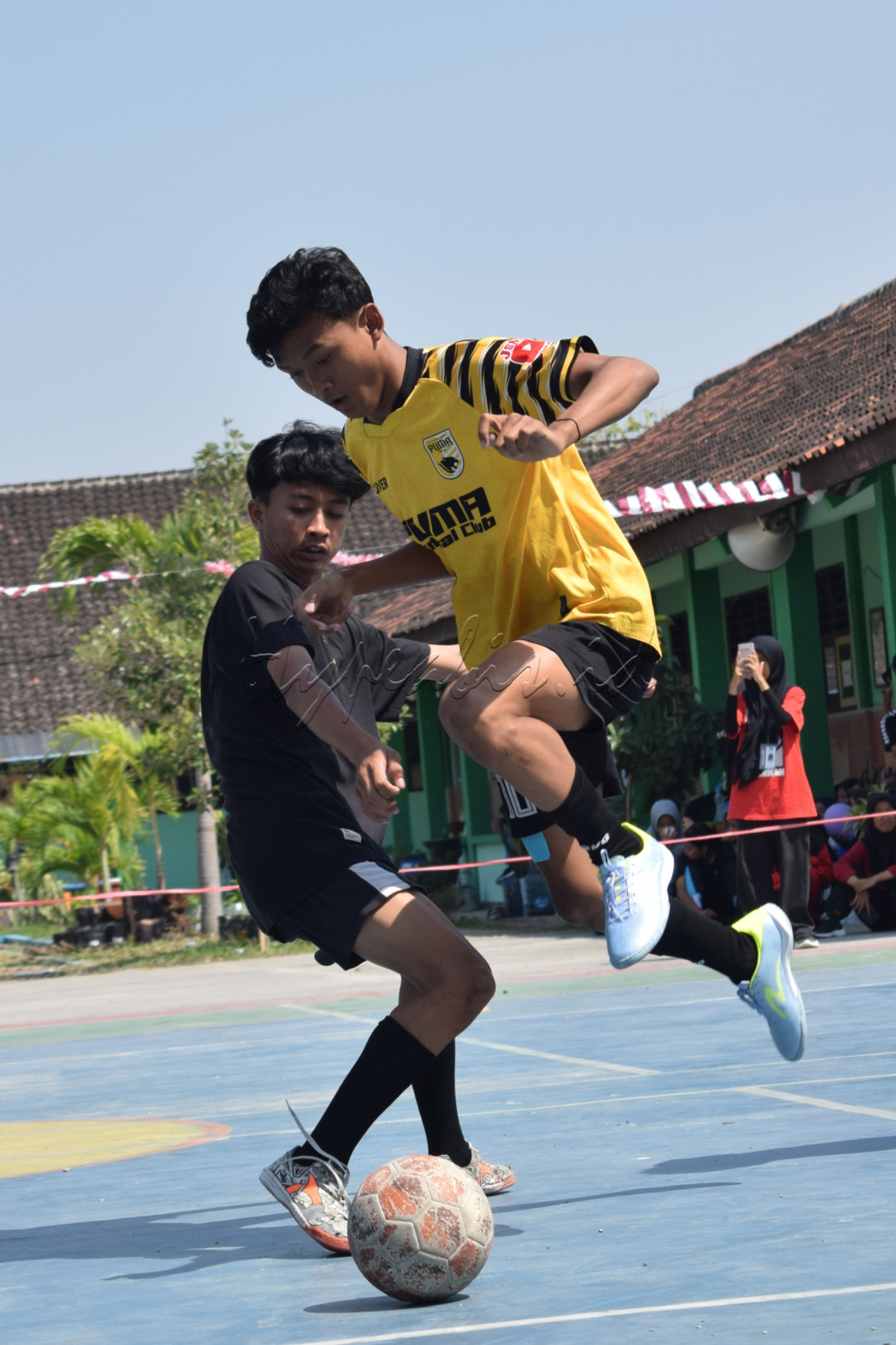 Perlombaan futsal di sekolah dalam memperingati HUT RI 78